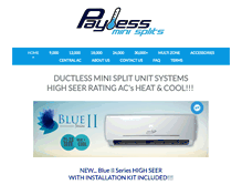 Tablet Screenshot of paylessminisplit.com